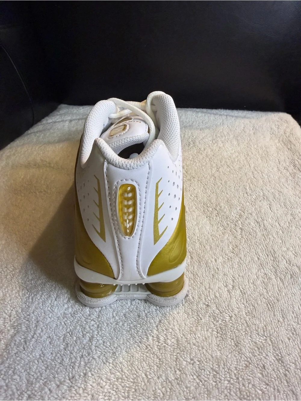 Nike Women’s Sneakers - White & Yellow Gold